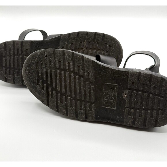 Dr Martens Clarissa Heavy Black Leather Sandals Size 7 US 5 UK 38 EU Doc Goth - Picture 6 of 6